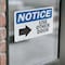 Signmission Use Other Door (Right Arrow) Sign With Symbol, 7 in W x Rectangle, Vinyl Decal OS-2PACK-NS-D-57-L-18804 - alternate 4